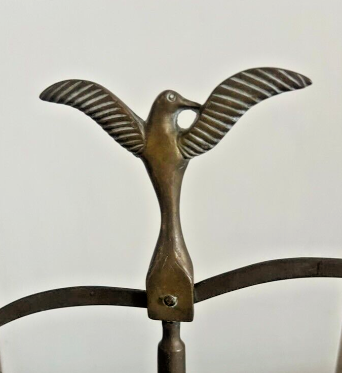 Balance Avec Plateaux Et Chaînes Fer Bronzé Chaînes Show Vintage L 30 CM