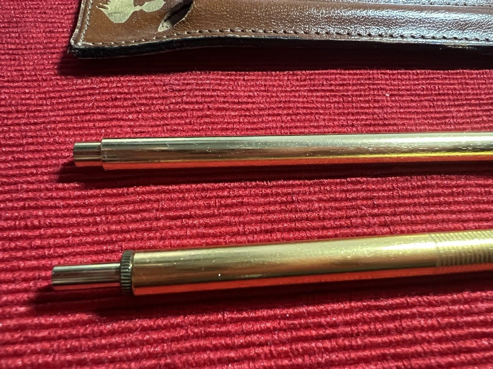 Carabinieri Stylo-Plume Sphère à Bouton + Portemine Crayon Dorées Scrivino Cru 