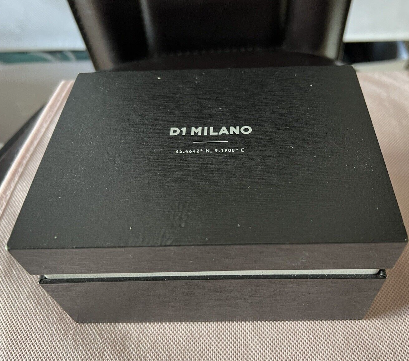 🔴 D1 MILANO box scatola orologio rigida cofanetto custodia con cuscino