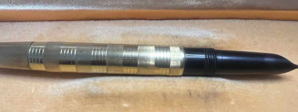 🔴 ZENITH penna stilografica Extra pennino ORO scrive gioiello vintage 1940