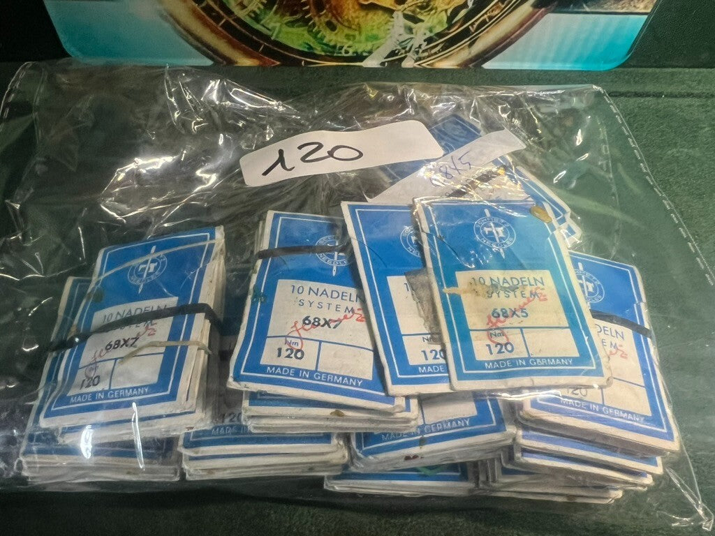 🔴 LAMMAMERTZ Nähmaschinennadeln 70, 90, 100, 110, 120, 200 im Block, Los 1 