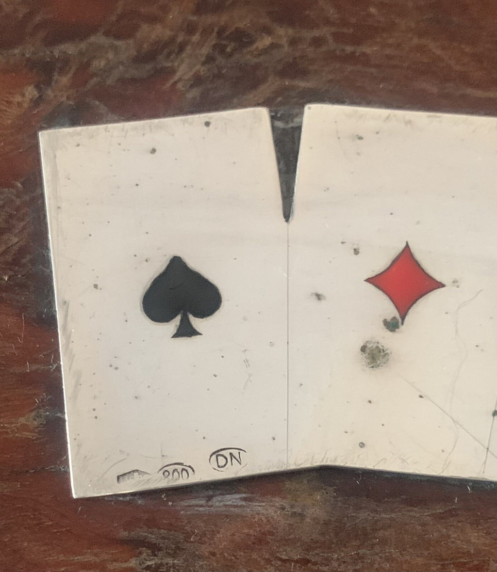 Cartes Jeu République 1951 Français Boite Acronymes Argent Vintage