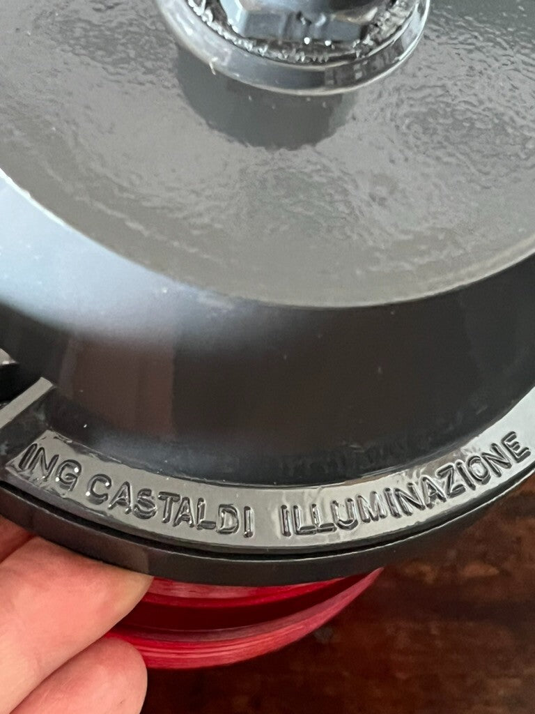 🔴 CASTALDI EC2508 Italienischer Vintage-Leuchtturm aus Glas zur Hinderniswarnung für Land und Meer 