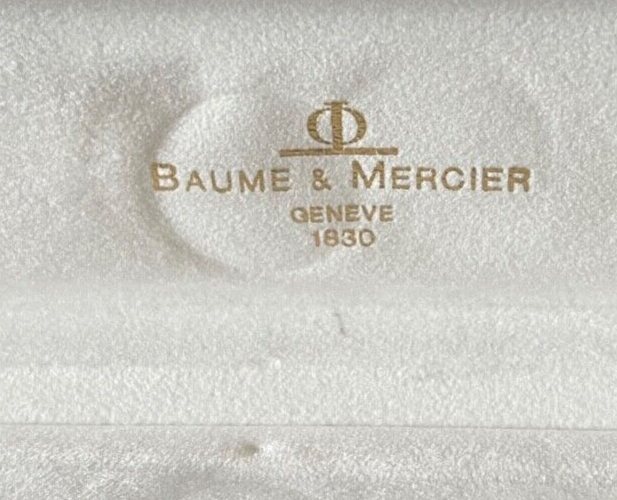 🔴 BAUME & MERCIER box scatola orologio similpelle custodia vintage
