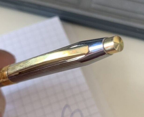 Delta Pen Sphere Biro Activa Hitec Design With Pencil Case, Vintage