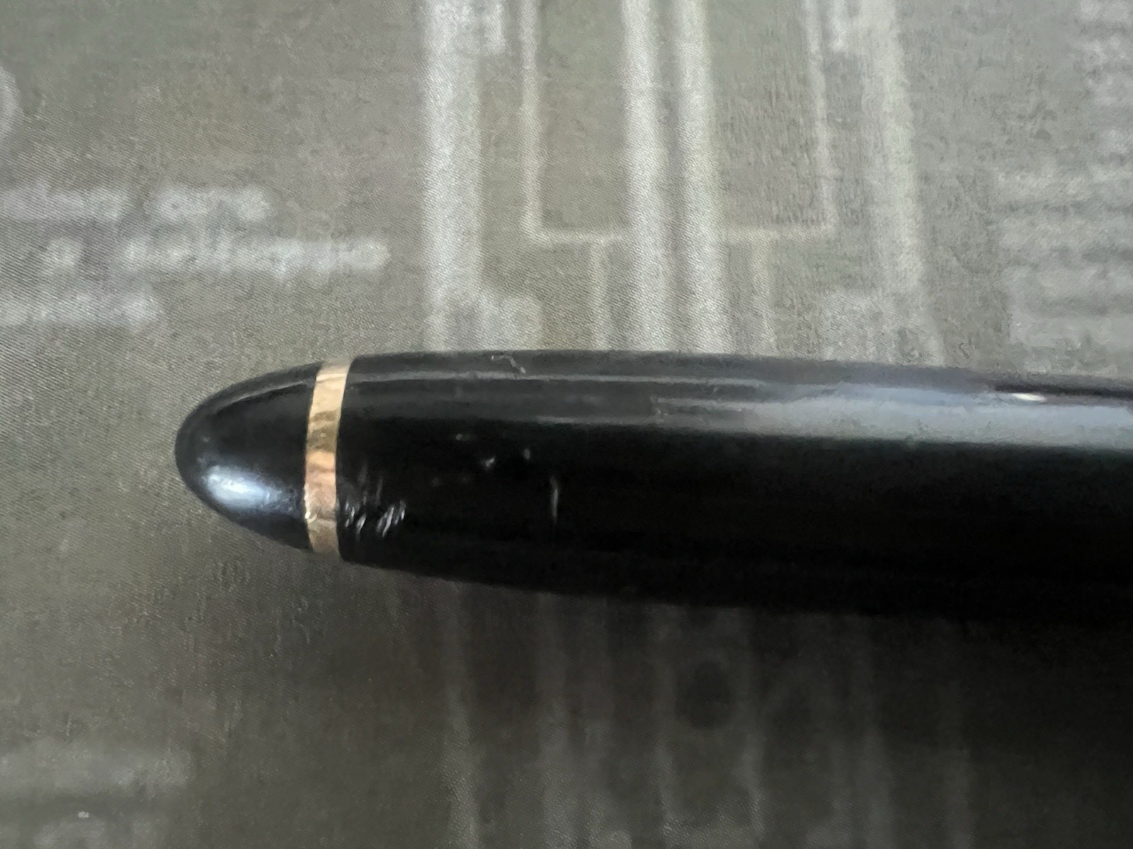 Pen Co Stylo-Plume Stylo à Plume de Diamant Or 14 KT Vintage Penco D