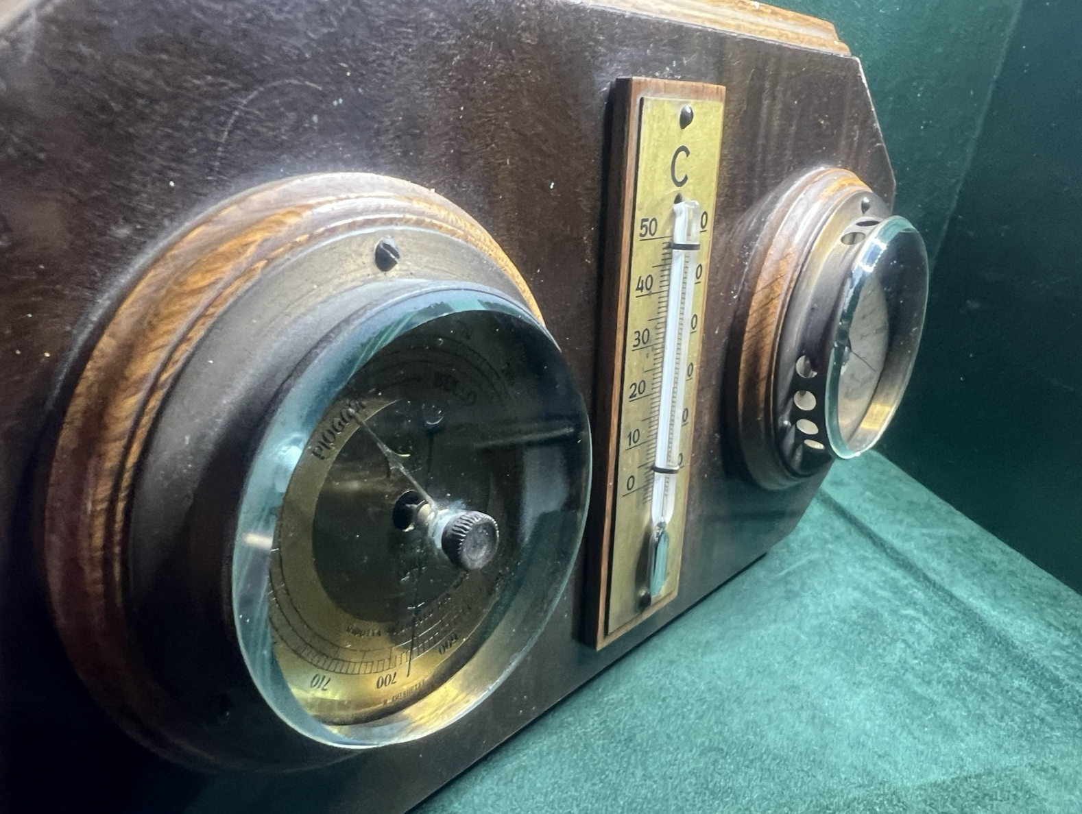 🔴 SUNDO Mechanisches Barometer, Thermometer und Hygrometer, nummeriert 1905, Vintage 