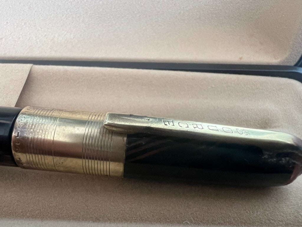 🔴 SOURCE penna stilografica celluloide caricamento a lev scrive vintage
