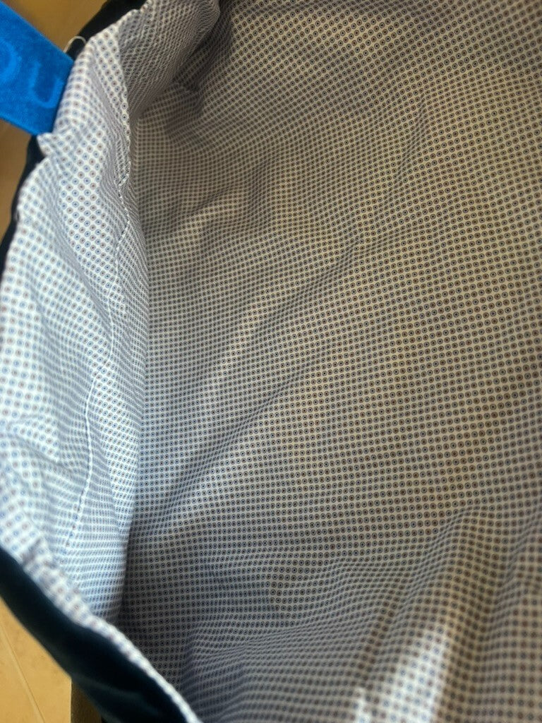 🔴 GUCCI sacca anti polvere borsa scarpe da viaggio velluto blu 39 cm NOS