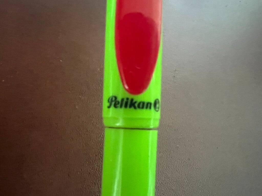🔴 PELIKAN penna stilografica Primapenna verde rossa mai usata M vintage