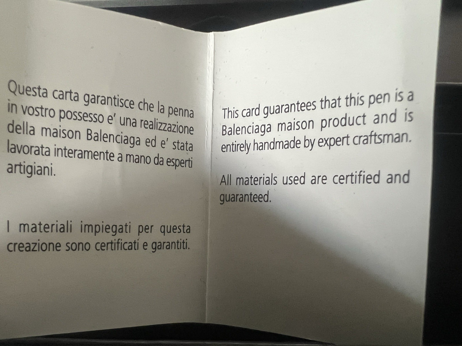 🔴 BALENCIAGA penna sfera lacca nera profili cromati H&C con scatola
