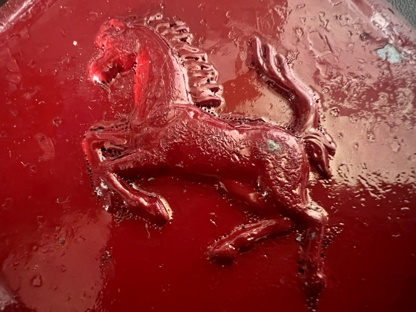 🔴 FERRARI 360 Aspirazione Superiore Copertura Tubo Plenum 176106 rosso 2