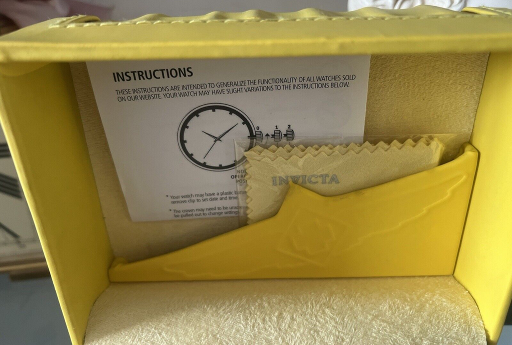 🔴 INVICTA box scatolaorologio scatola cofanetto ORIGINALE VINTAGE istruzioni