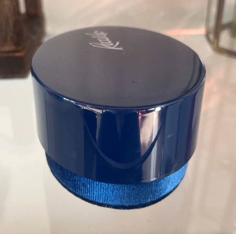 🔴 RE CARLO scatola orecchini gioiello custodia astuccio velluto blu ovale