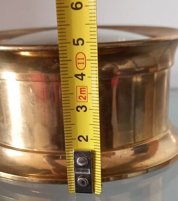 🔴 Ship's Time Marine-Uhr aus massivem Messing, Quarz, Vintage 