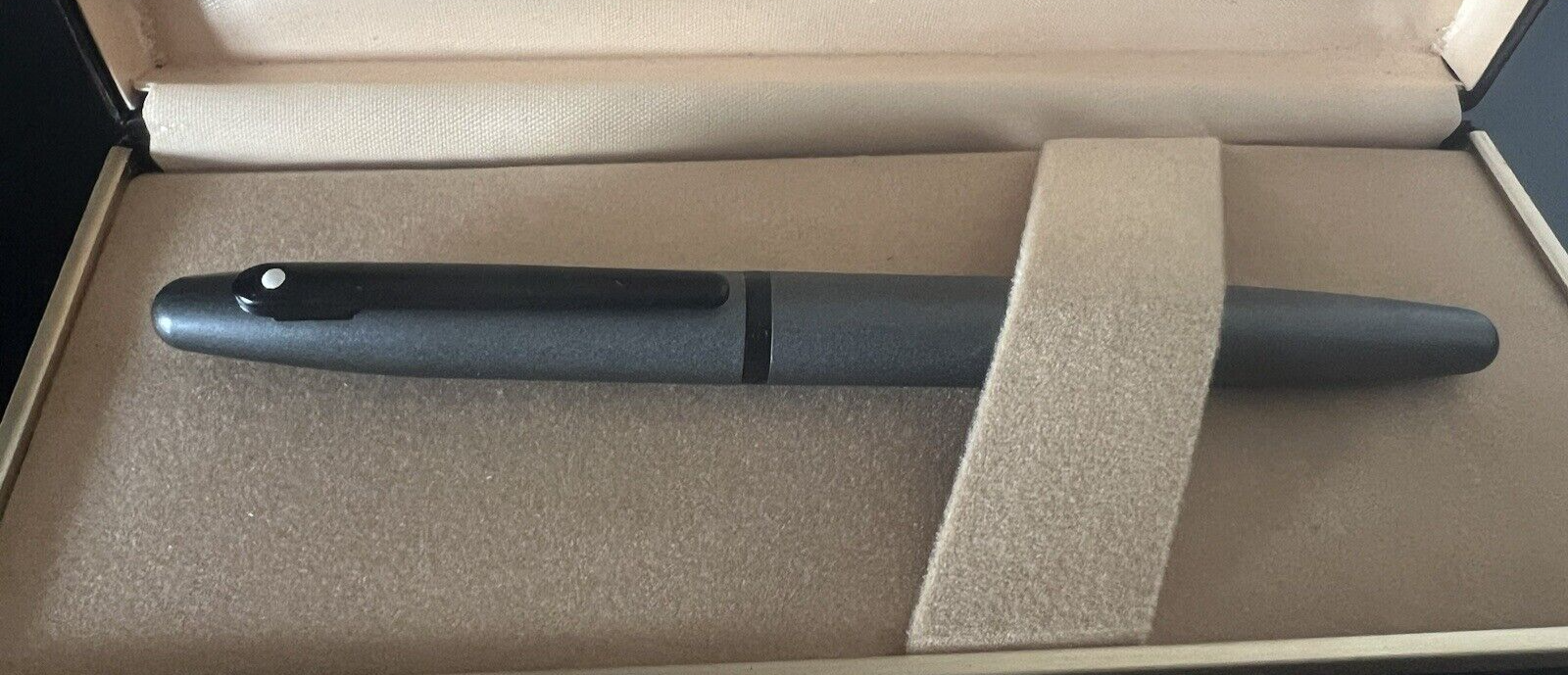 Sheaffer Pen Fountain Pen Lacquer Grey Barrel Shotgun Cartridge Pen (M)