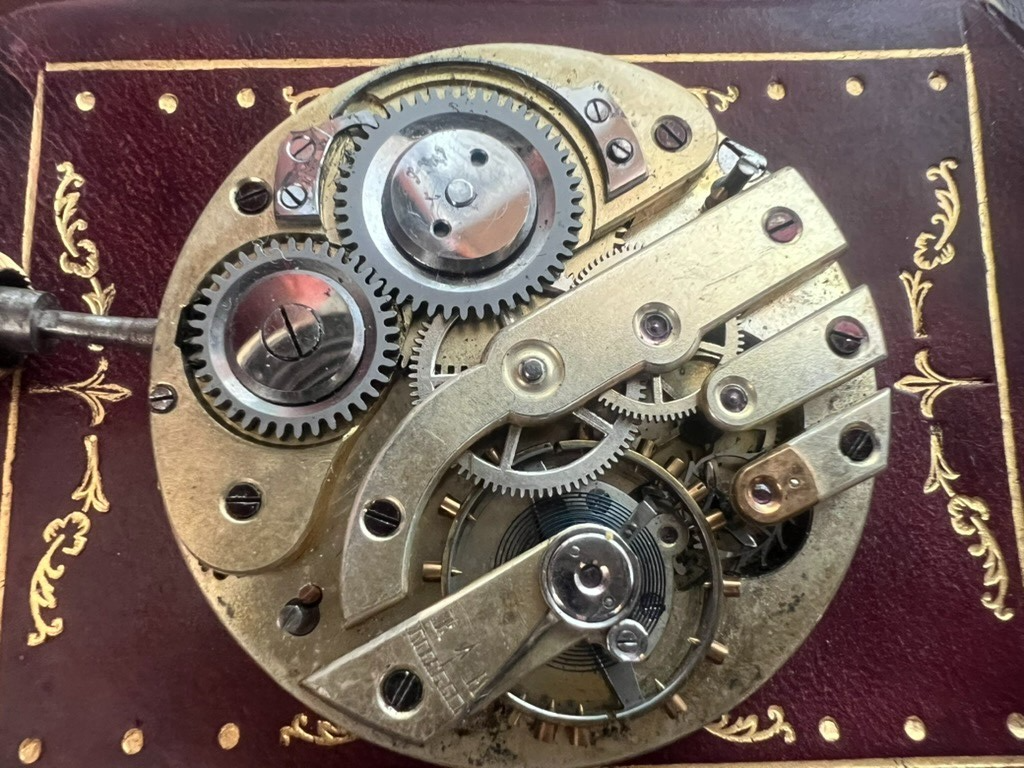 Vintage Pocket Watch Movement Ceramic For Revision Parts 
