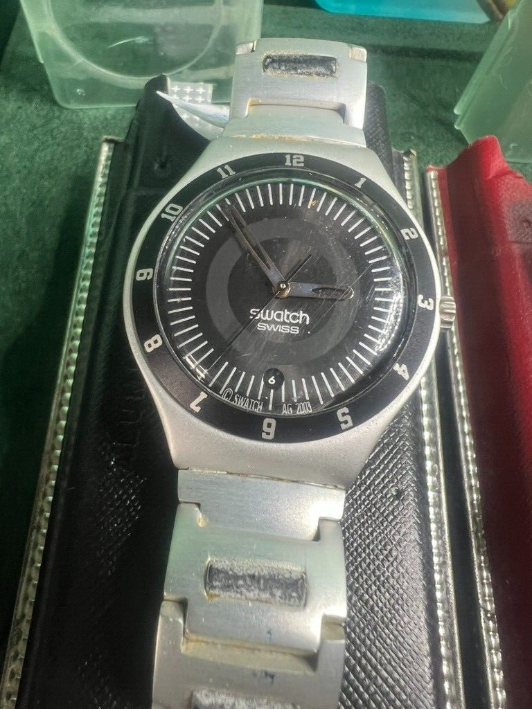 🔴 SWATCH orologi polso uomo donna IRONY quarzo funzionanti LOTTO 5 orologi