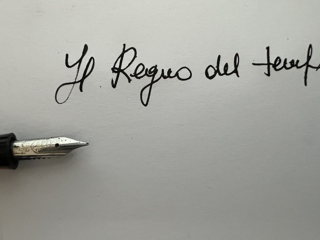Excelsior Stylo-Plume Stylo à Plume Celluloïd Marbré Piston Vintage Text 