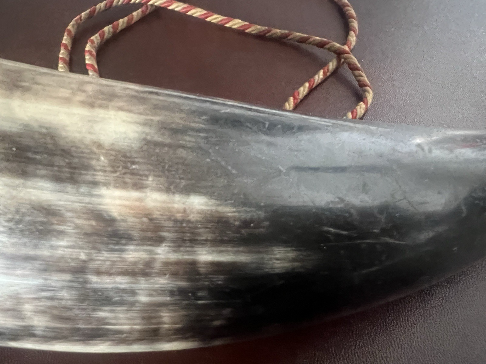 Corne Géorgien Outil à Vent Fonctionne Type De Viking Jouant Vintage