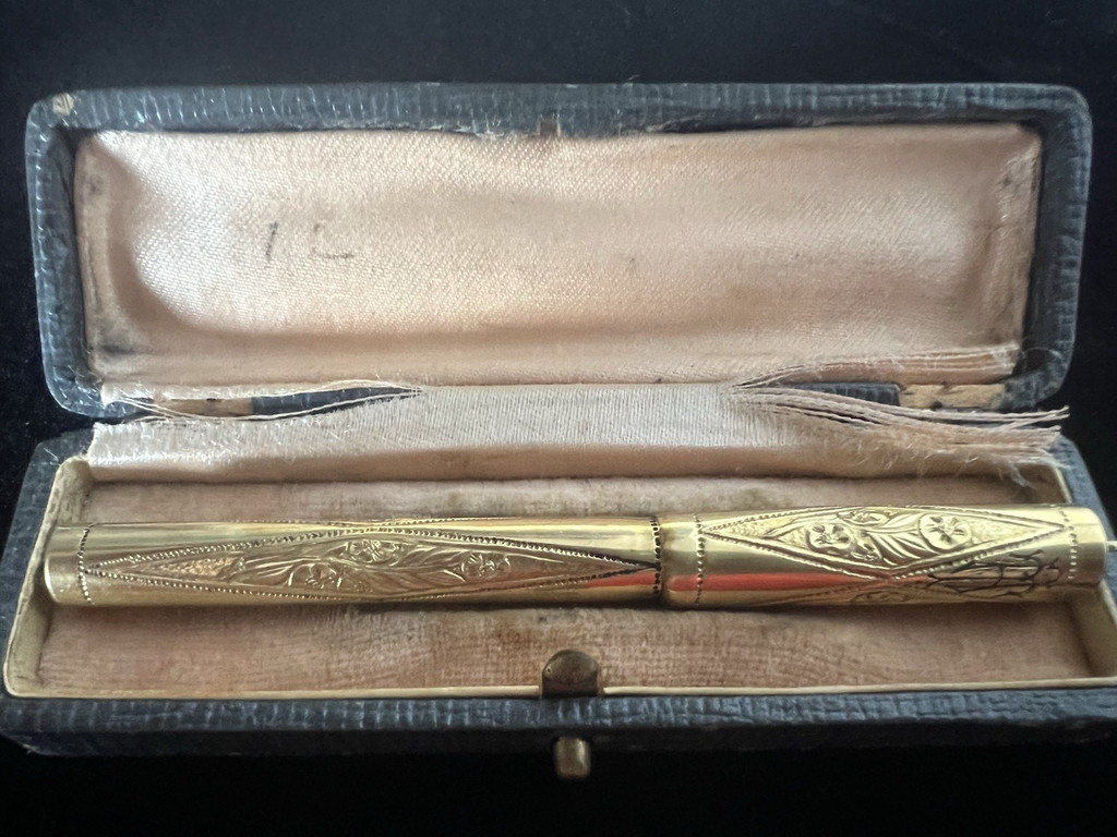 🔴 Penna stilografica OTTOMANA IMPERIALE sultano Abdulhamid II antica