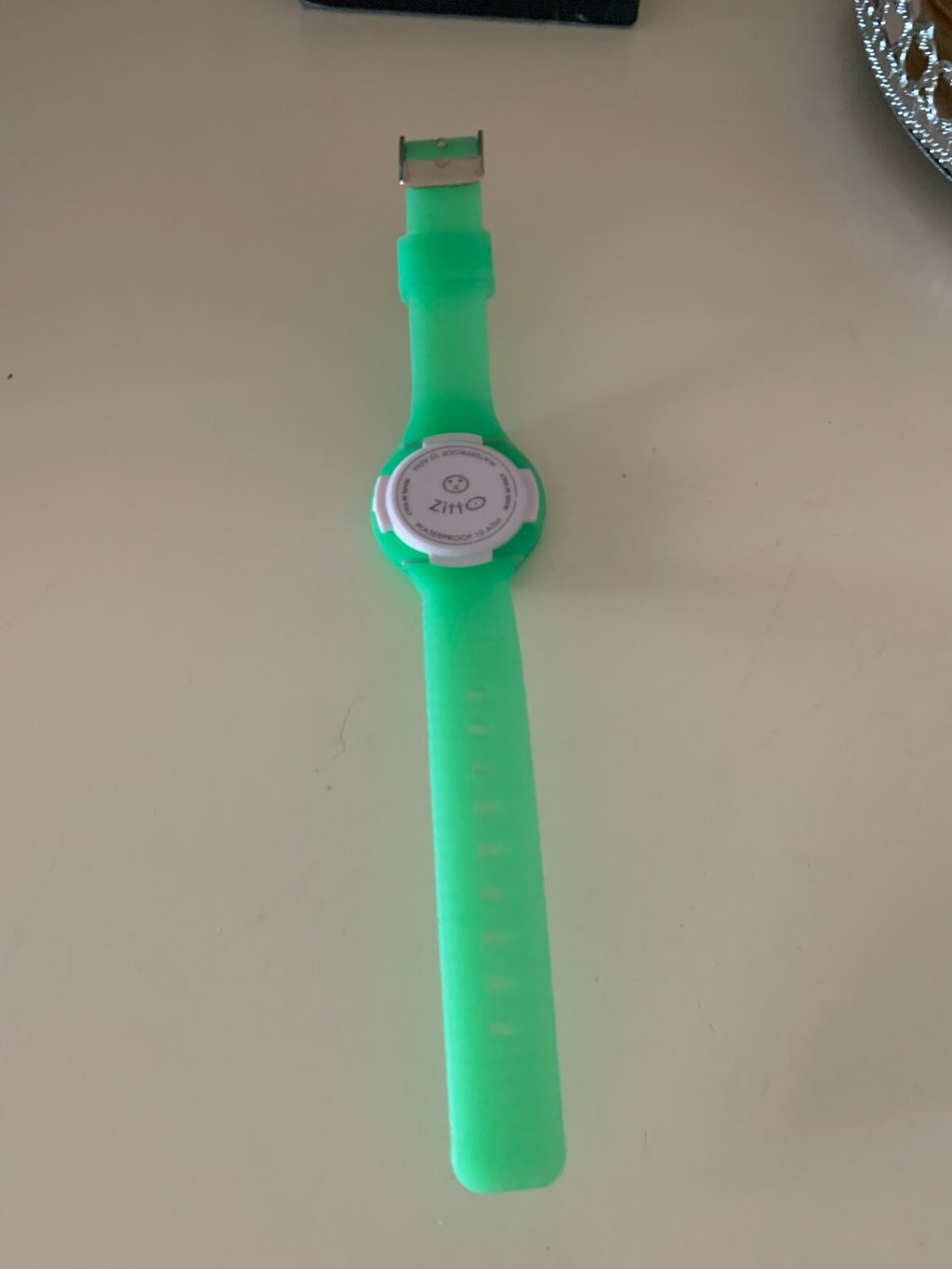 Montre Vert Quartz Zitto , Bracelet en Caoutchouc
