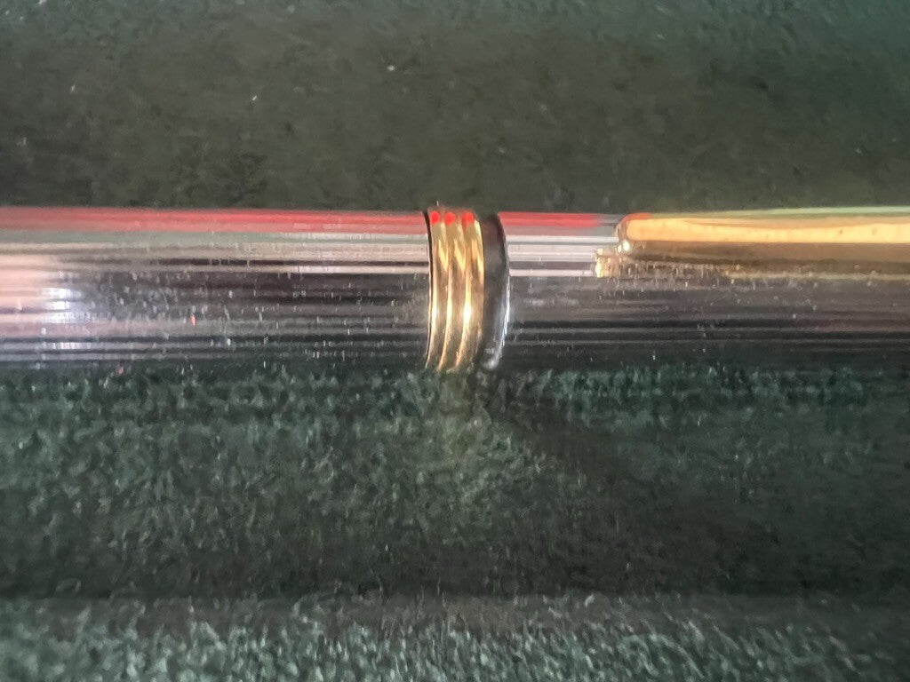 Stylo-Plume Stylo à Plume Et Sphère Mini Norme Métal Chrome Scrivono Vintage