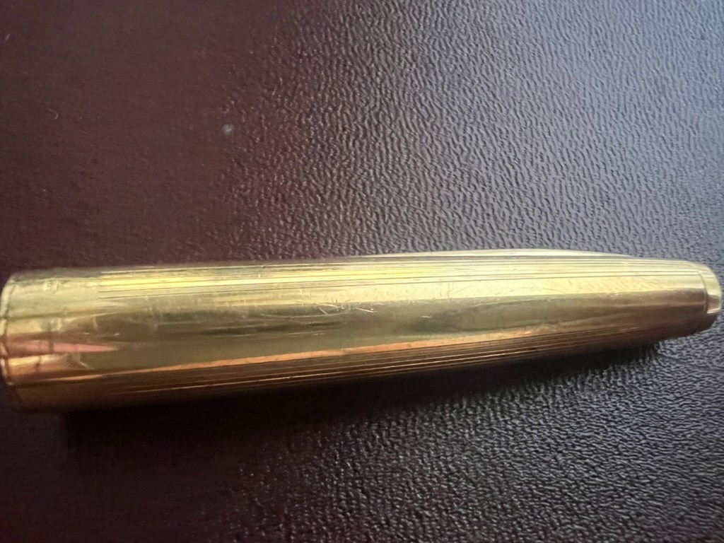 DE WATERMAN Capuche Stylo-Plume Stylo à Plume Plaqué Or Vintage de Rechange C