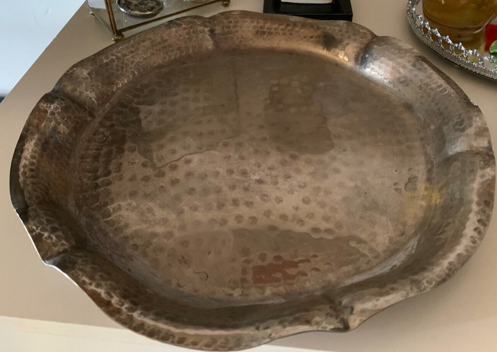 🔴 Servizio da the caffè RIBATTUTO A MANO in silver plated vintage
