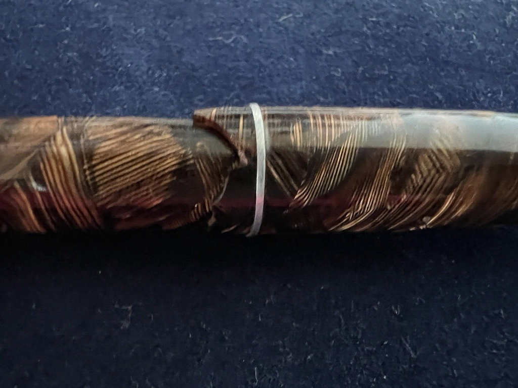 Aurora Stylo-Plume Stylo à Plume Selene Celluloïd Marbré Écrit Antique 1930 