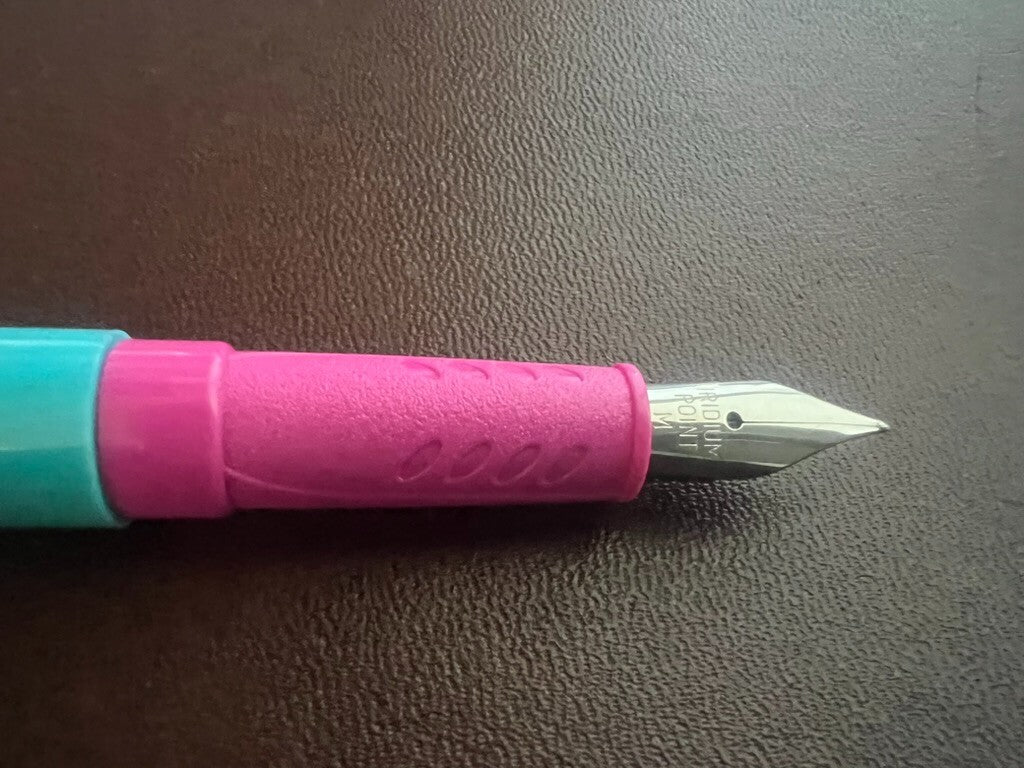 🔴 PELIKAN Primapenna Füllfederhalter, blau-rosa, unbenutzt, Größe M, Vintage 