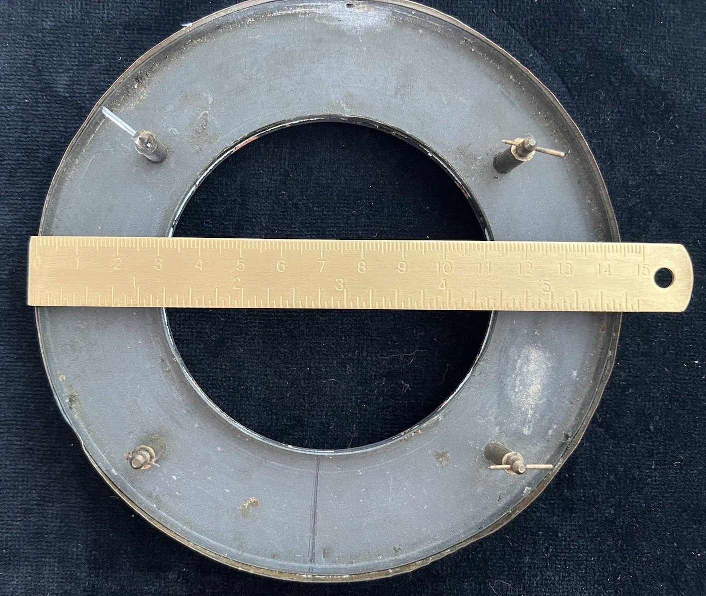 🔴 QUADRANTE orologio pendolo muro parete smalto numeri romani ottone perni