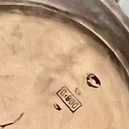 Zora Orologio Poche Argent 800 Étui Ciselé De Examen Pièces Vintage