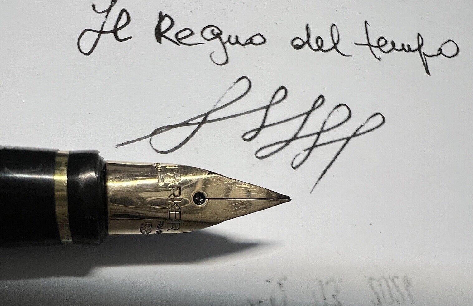 🔴 PARKER 75 penna stilografica ARGENTO SOLIDO Sonnet placcata oro pennino ORO