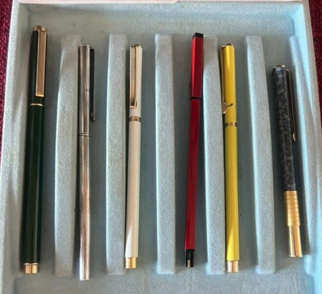 Stilus Nova Pens Sphere Lacquer Green White Edition Other Stock 6 Pz Vintage