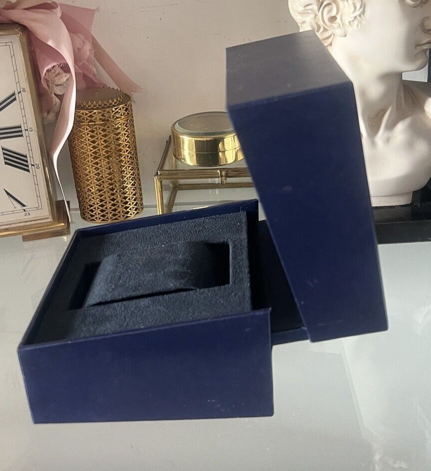 🔴 FESTINA box scatola orologio custodia blu interno floccato con fermo