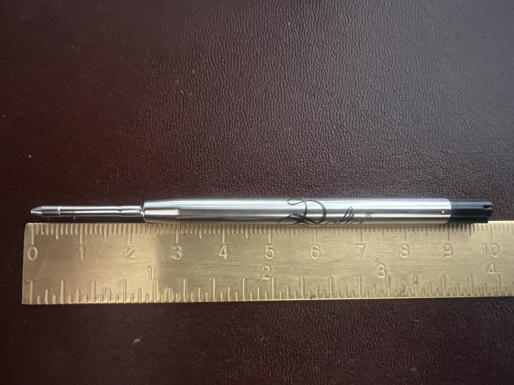 🔴 DELTA refill penna sfera inchiostro NERO 805 3 PEZZI ricarica ricambio