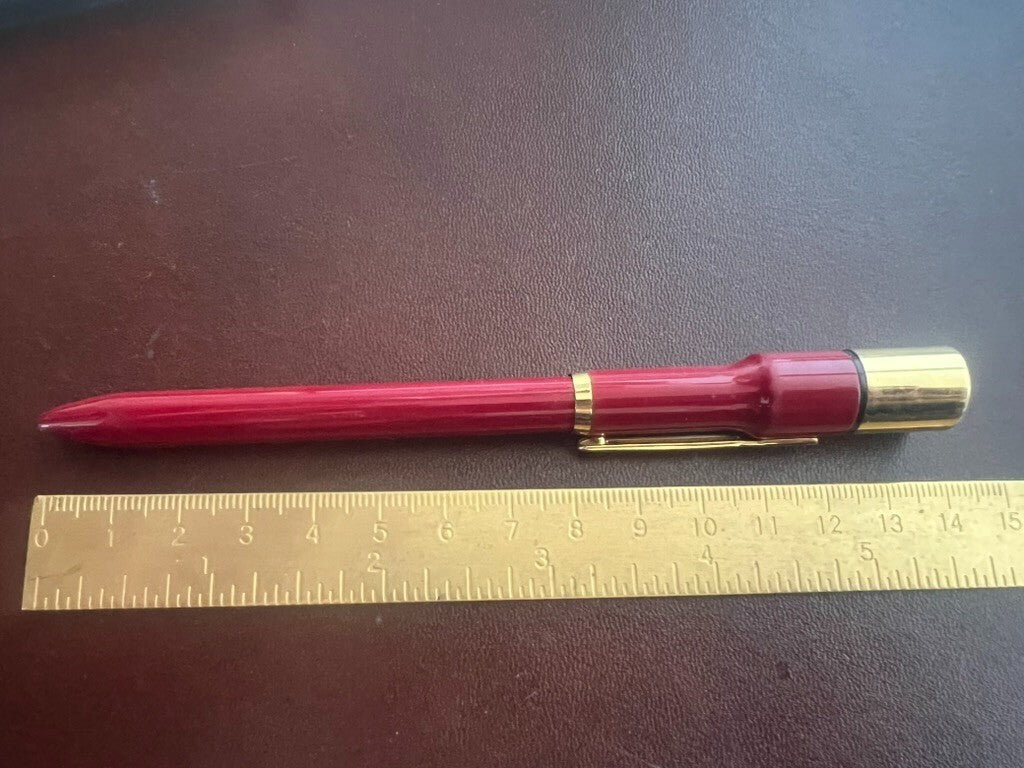 🔴 TANIEVER matita meccanica portamine lacca con timbro Giappone vintage