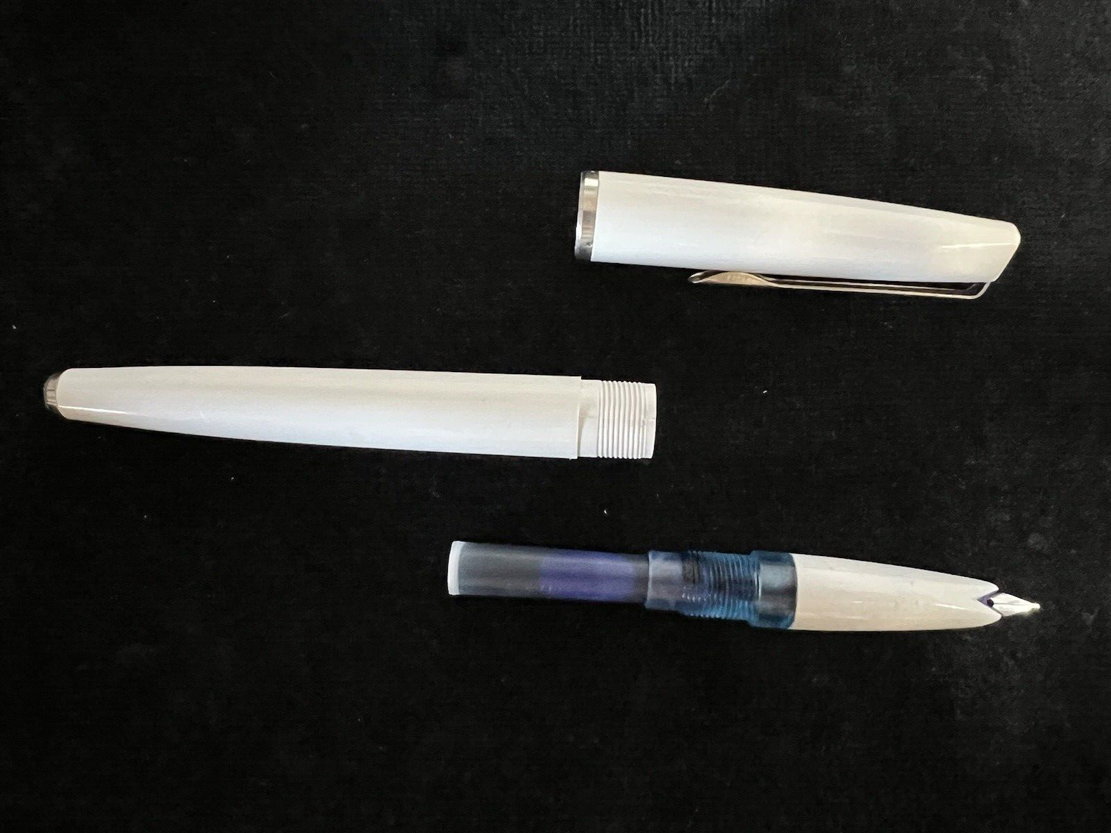 Stylo Universel À Piston Rouge Bleu Blanc Vintage Années 70 3PENNE