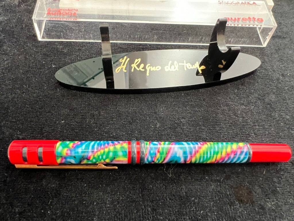 Auretta Stylo-Plume Stylo à Plume par Aurora Rouge Jungle Cartouches Cru 1970