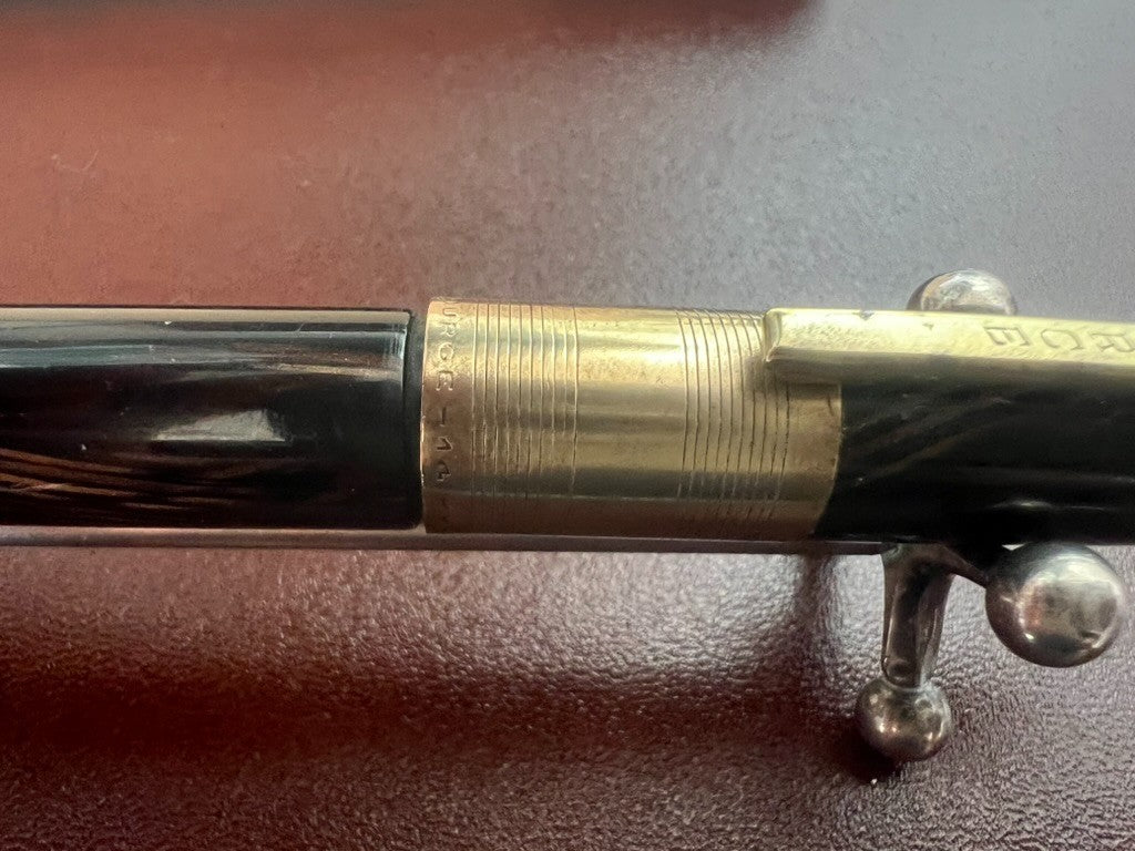 🔴 SOURCE penna stilografica celluloide caricamento a lev scrive vintage