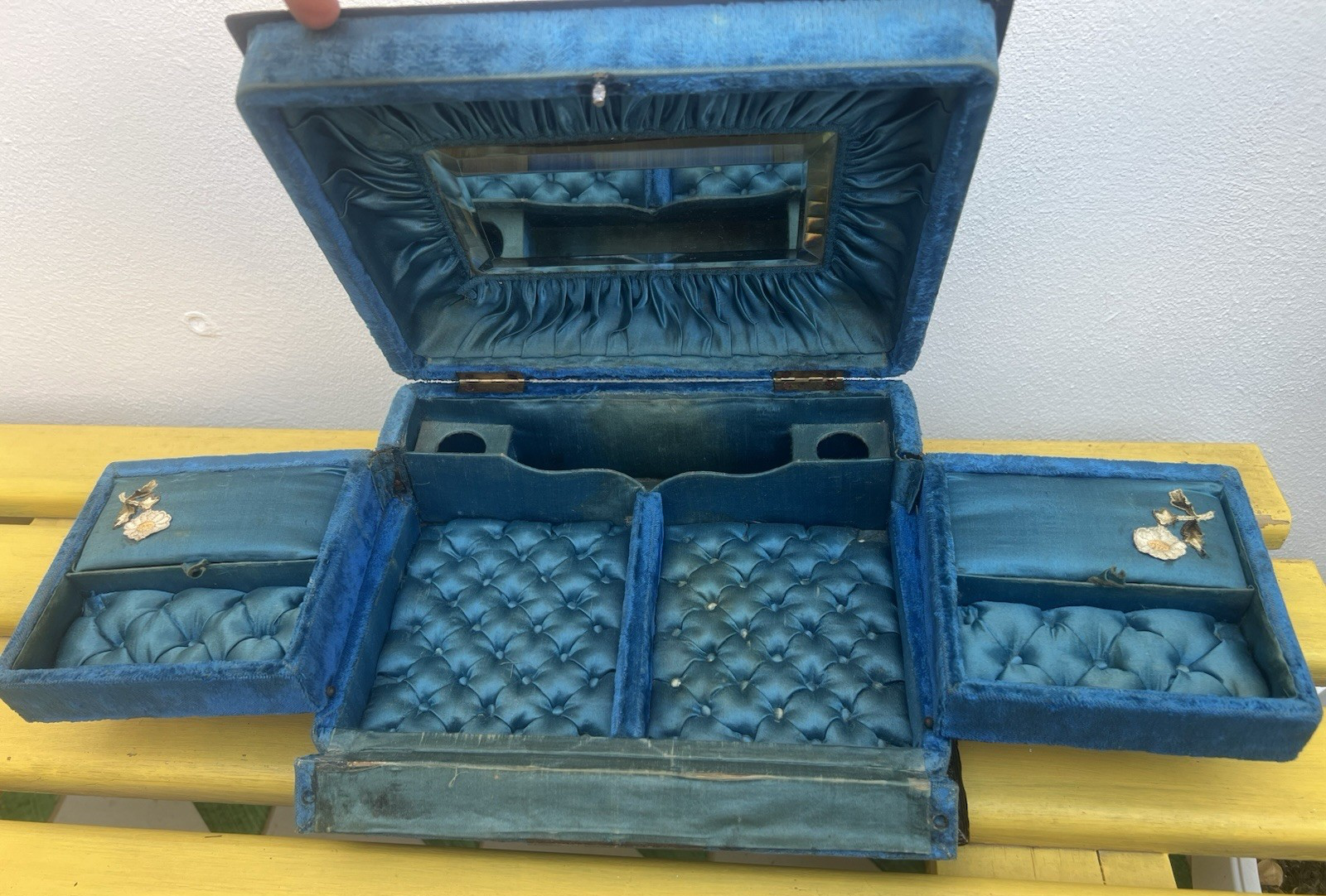 Jewelery Box Victorien Coffre Avec Serrure 1800 Vintage Dress Box 