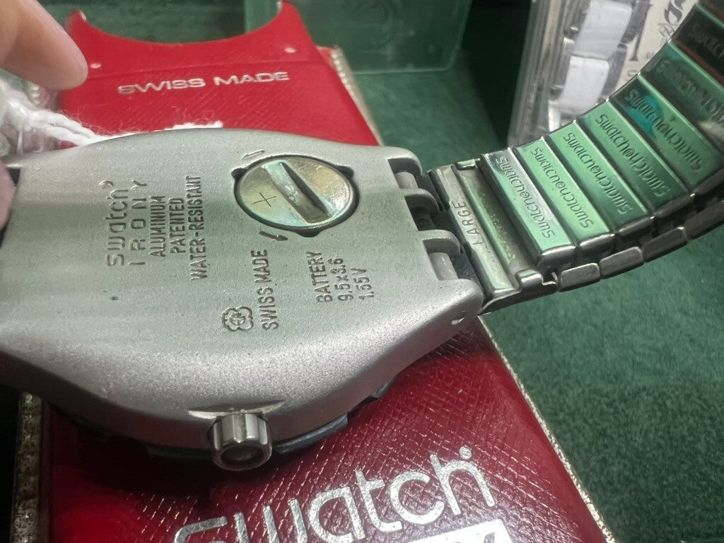 🔴 SWATCH orologi polso uomo donna IRONY quarzo funzionanti LOTTO 5 orologi