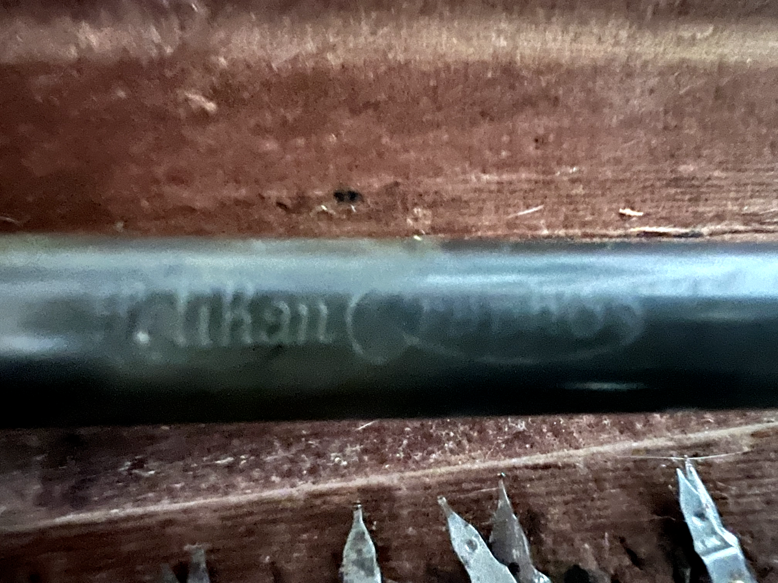 Pelikan Graphos Stift Füllfederhalter Mit Schreibfedern Und Im Feld, Vintage
