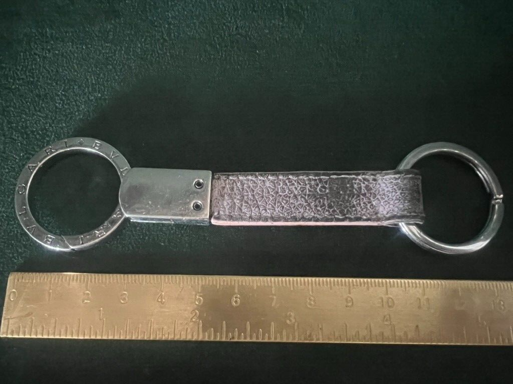 Bulgari Porte-Clés Femme mit Anneaux Latéraux L 13 CM mit Vintage-Etui 