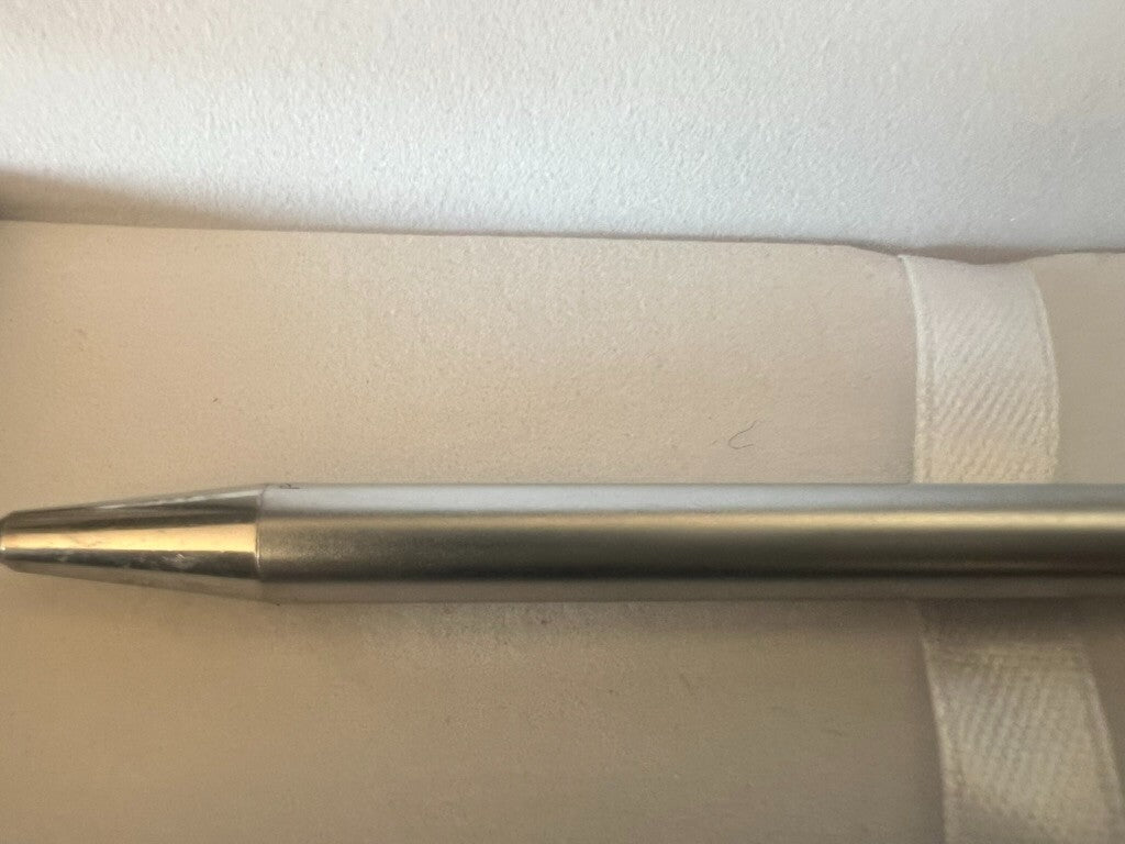 PARAFERNALIA Stylo À Bille Chromé Satiné À Cliquet Vintage