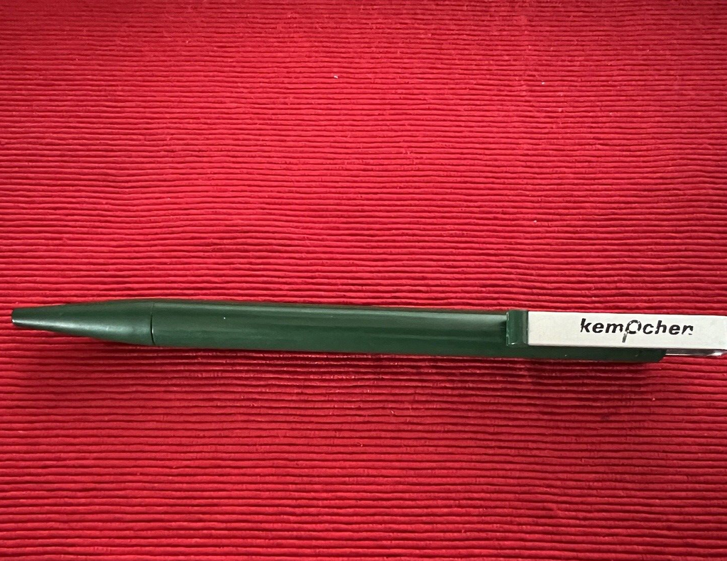 🔴 PILOT penna sfera pubblicitaria verde smeraldo scatto scrive vintage ANNI 70