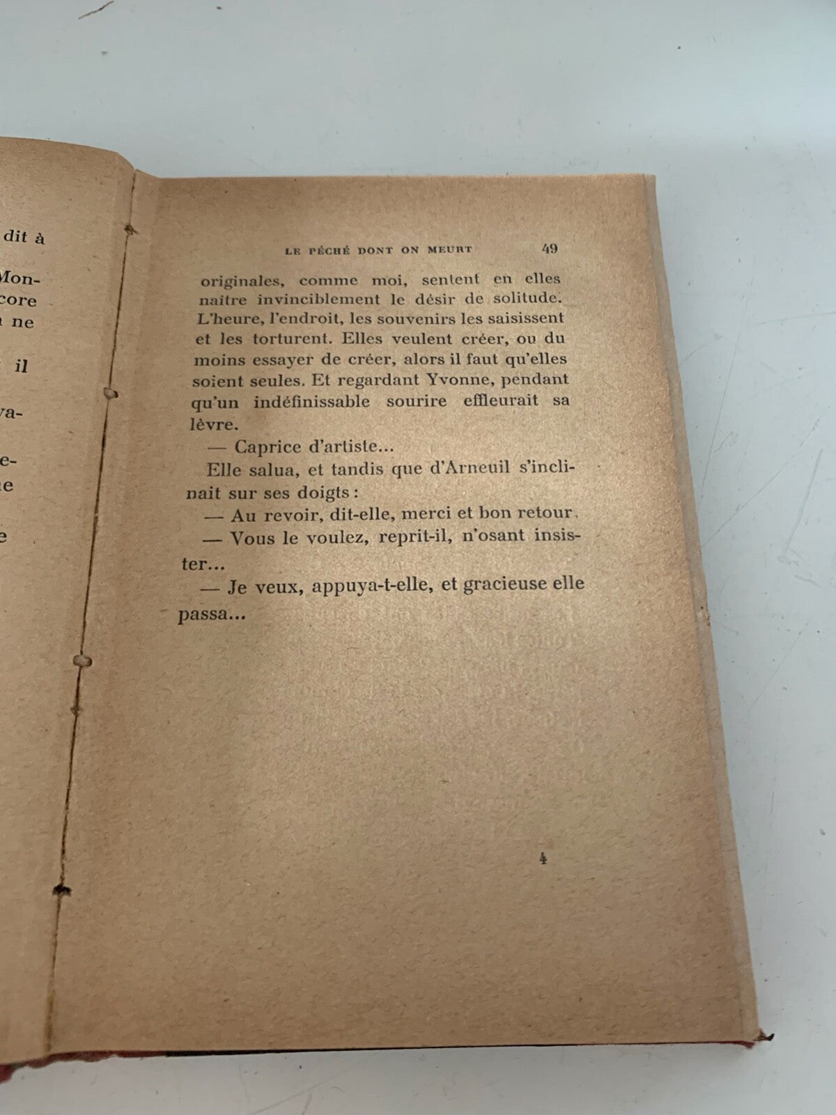 🔴 Book LE PECHE' DONT ON MEURT De Valrose Paris 1923 