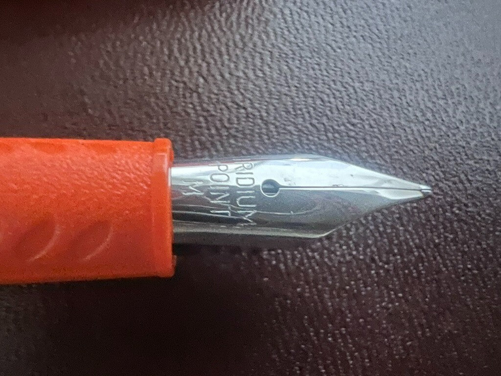 🔴 PELIKAN penna stilografica Primapenna rosa arancione mai usata M vintage
