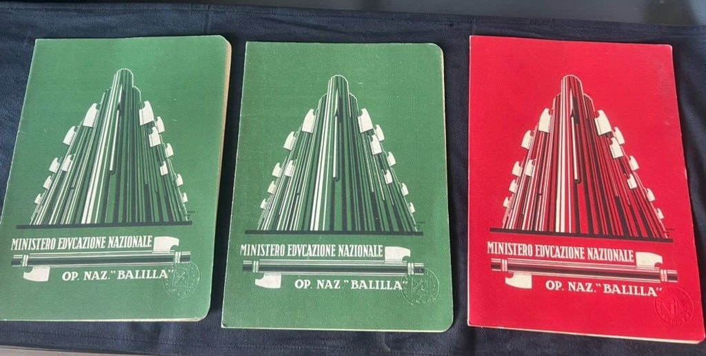 Königreich Italien, Zeugnisse, Babyfuß-Tampons, Originalunterschrift von 1932, 9 Stück 